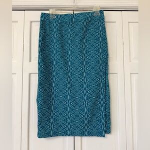 Rip Skirt Hawaii Wrap Skirt Maxi Blue Swim Resort Aloha Casual Teal Patterned